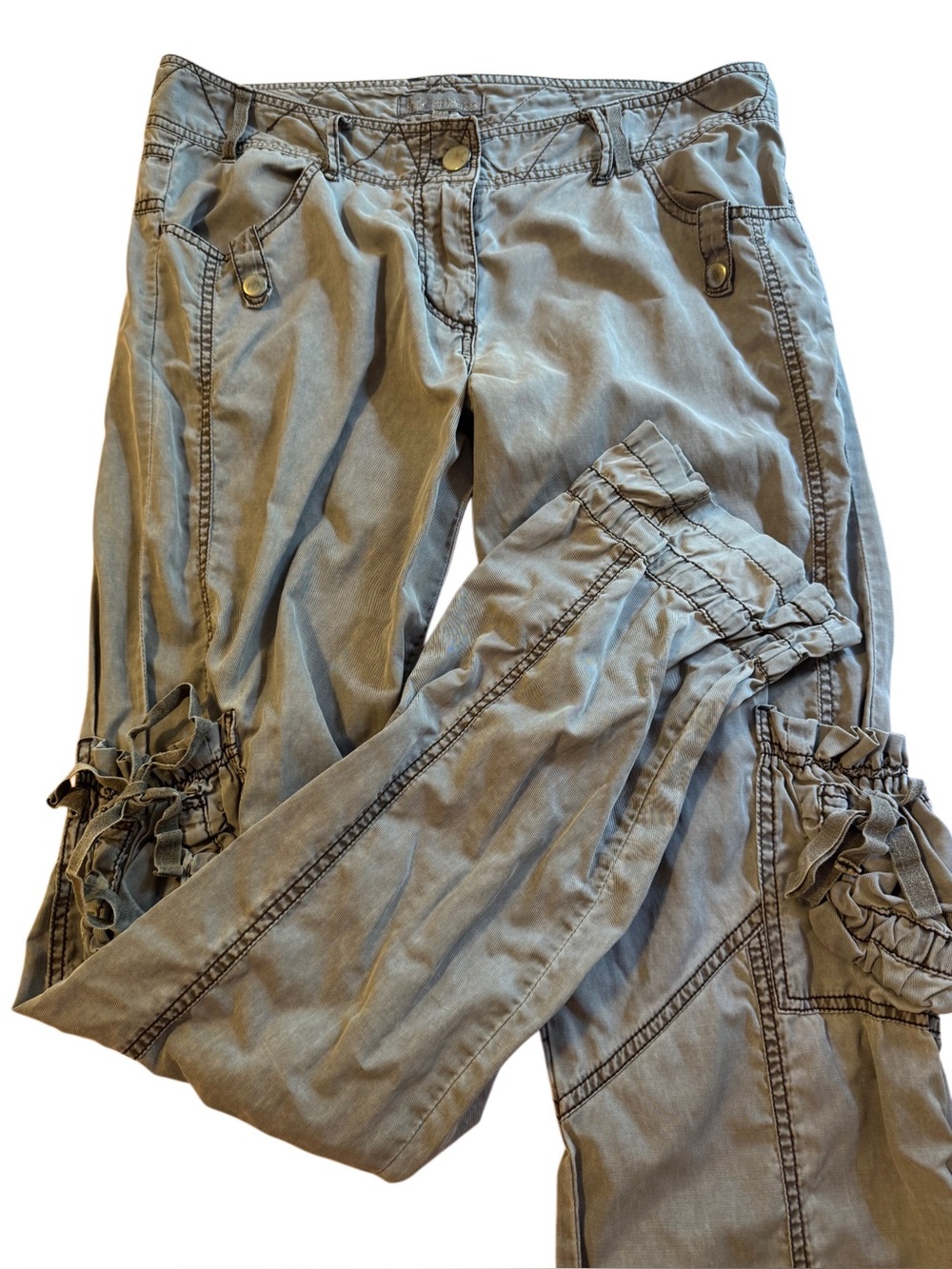 Women’s Y2K grey cargo pants